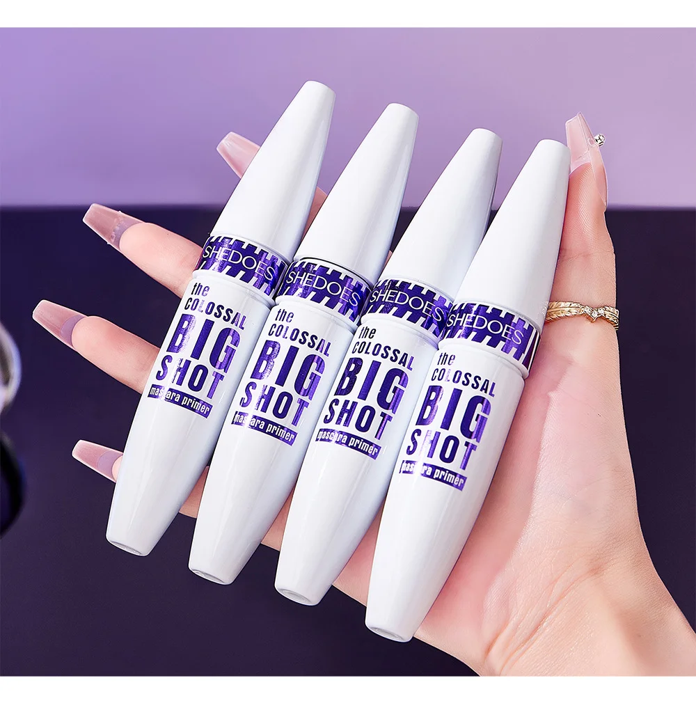 Máscara de pestañas rizada colorida, resistente al agua, extensión de pestañas de secado rápido, maquillaje de pestañas Multicolor, máscara blanca resistente al agua duradera