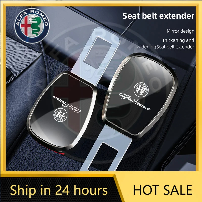 Car Seat Belt Clip Extender Safety Seatbelt Lock Buckle Accessories For Alfa Romeo 159 147 GT Giulietta 4C Spider Giulia 156 166