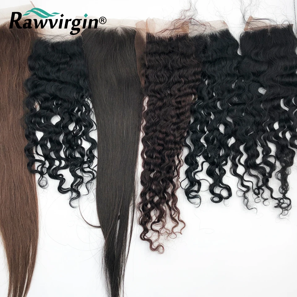 

#1 Brown 4x4 Closure Hair Frontal On Sale Clearance Brazilian Hair Human Hair Free Shipping #2 Colored Free Part Hair Straight
