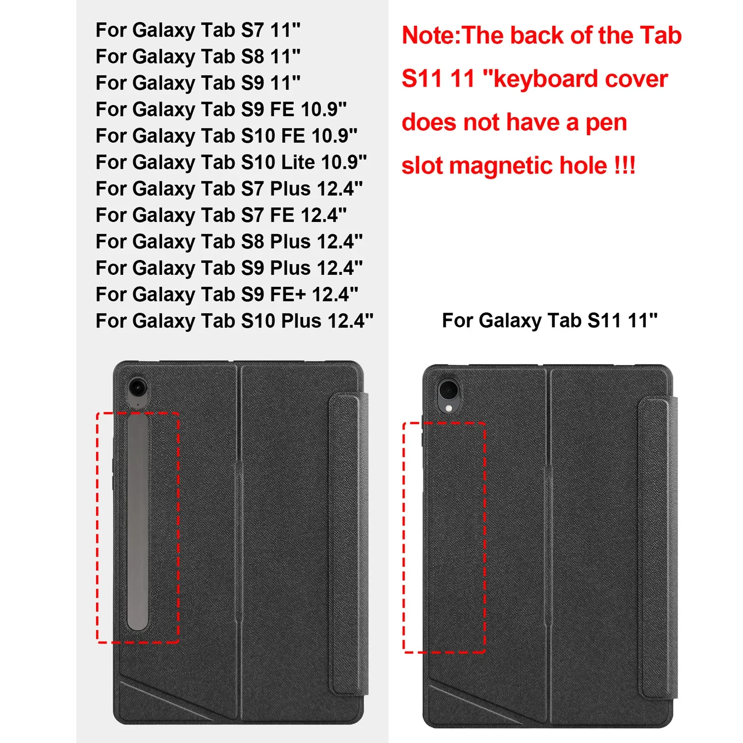 TouchPad Backlight Keyboard Case For Samsung Galaxy Tab S10 Lite S9 FE S8 S10 Plus S11 11