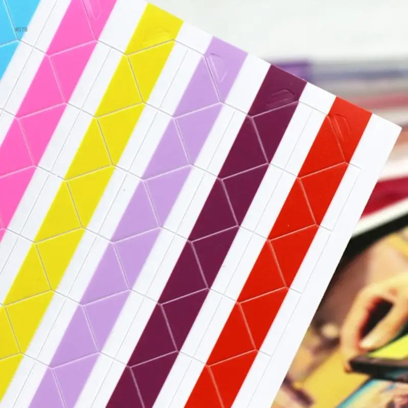 1020 Pieces Colorful Picture Corner Stickers Self-Adhesive Photo Corner Stickers Dropship