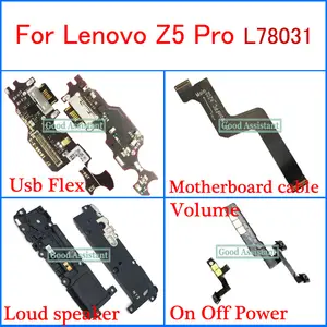 Bilashmart Lenovo Z5 Pro Usb Flex Display cable Loud speaker On Off Power Volume Cable Motherboard cable Microphone Earpiece Flex Cable