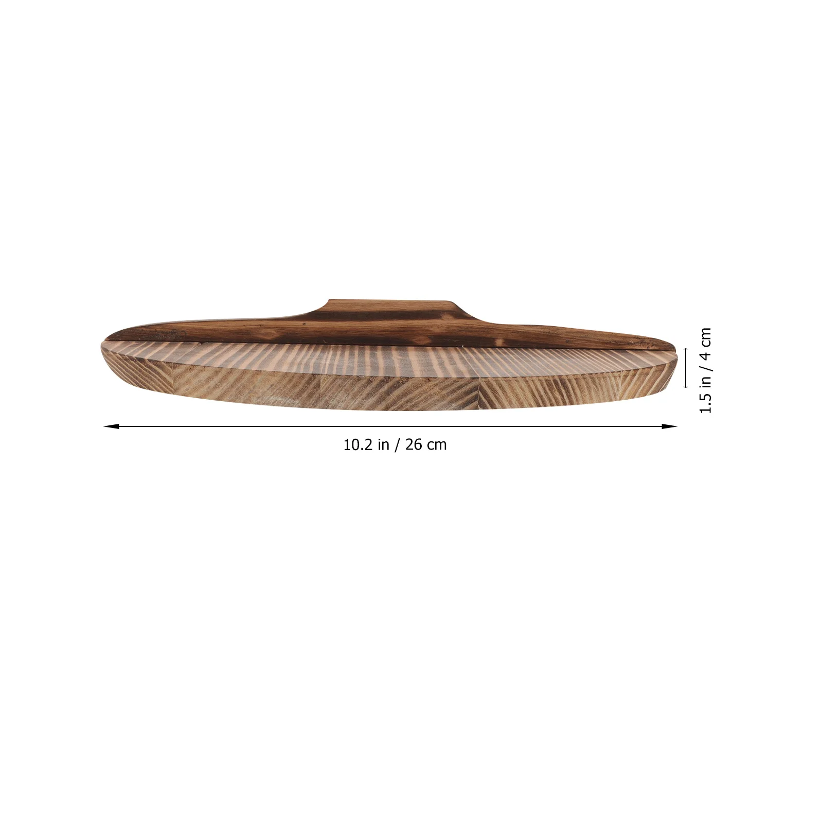 

Household Wooden Wok Lid 26cm Retro Design Anti-Overflow Cover Easy to Clean and Use Cooking Accessory Wok Lid