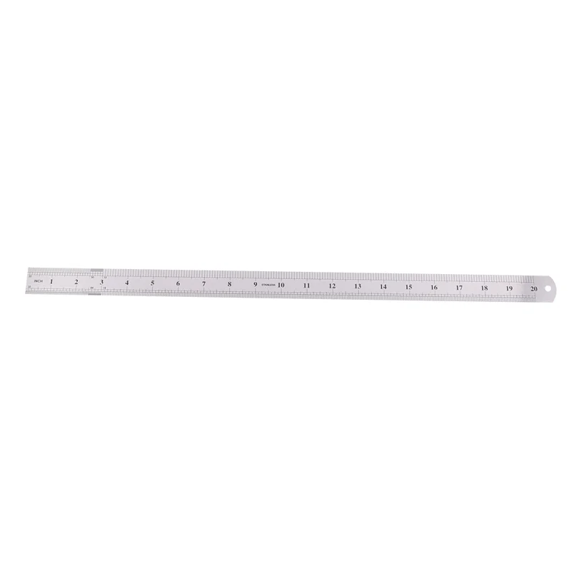 B21B Righello metrico in acciaio inossidabile con scanalatura destra 6X Righello metrico in acciaio inossidabile da 50 cm