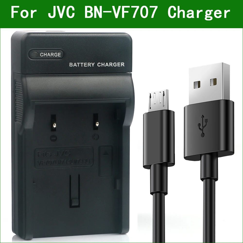 BN-VF707 Digital Camera Battery Charger For JVC GR-D395 GR-D396 GR-D570 GR-D640 GR-D645 GR-D650 GR-DF420 GR-DF425 GR-DF430