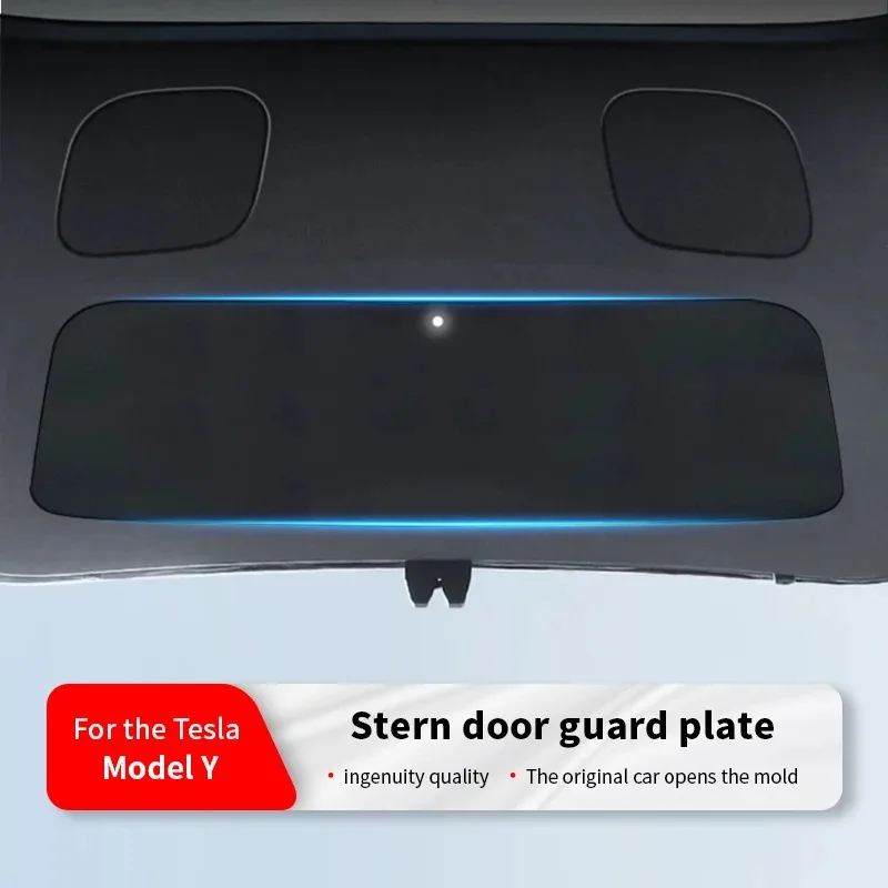 

Suitable for Tesla Y Luggage Door Protector, Anti Fouling Leather Luggage Protector, Anti Fouling and Anti Kick Tools