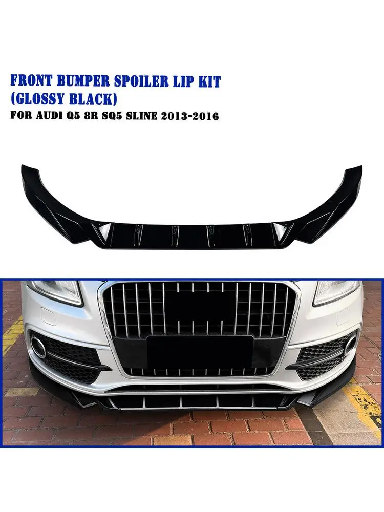 Séparateur de lèvre de becquet de pare-chocs avant de voiture, pour Audi Q5 8R SQ5 Sline 2013 2014 2015 2016