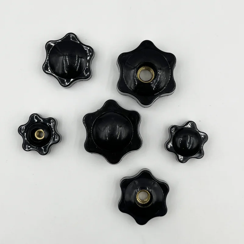 Festziehen Sie Mutter, Pflaume, handfest, Muttern, Griffgewinde, Stern, mechanisch, schwarz, Rändelmuttern, Klemmknopf, manuelle Muttern, M4, M5, M6, M8, M10, M12 – Detail 5