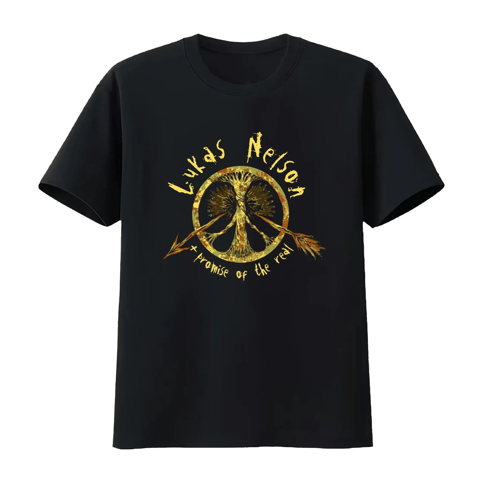 Lukas Nelson Promise of the Real 2024 gusmas T-Shirt Summer Casual Cotton Tee Oversized Streetwear Tops Vintage Graphic Print