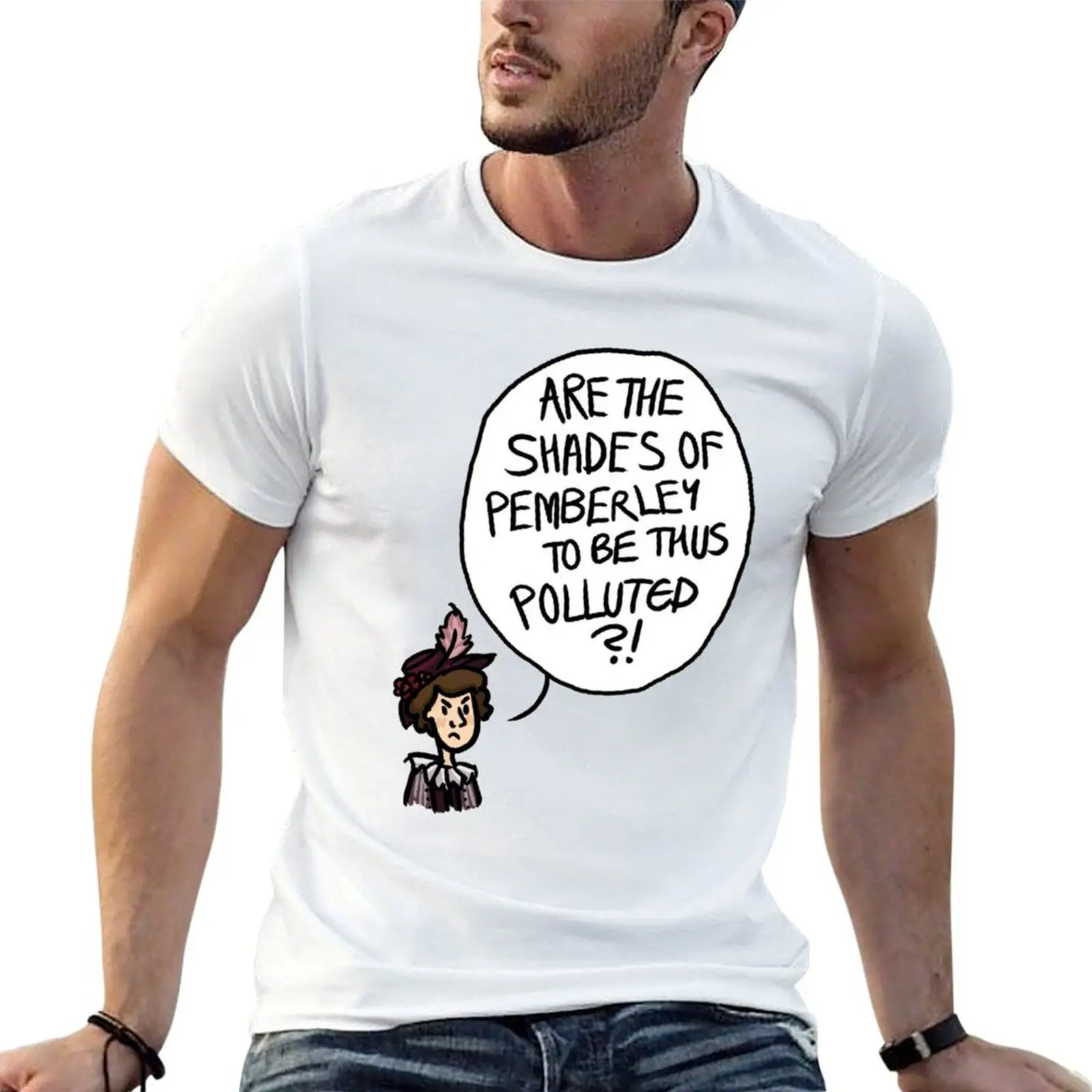 Shades of Pemberley T-Shirt man t shirts graphic cotton t shirt man man graphic t shirt T-shirt