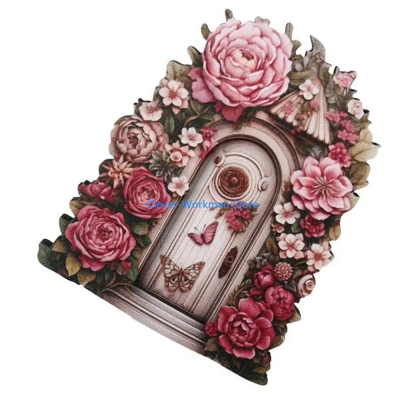 24TD الجنية الباب لشجرة في الهواء الطلق الجنية الباب الجنية الباب للأطفال مصغرة الجنية الباب الهدايا مكتب مصغرة باب الزينة