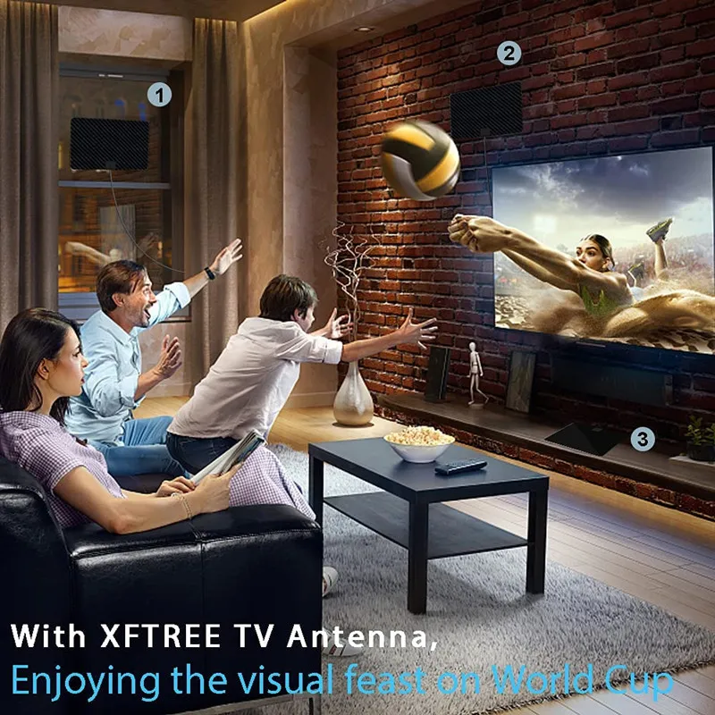 أحدث هوائي تلفزيون لعام 2025، قنوات محلية رقمية عالية الدقة طويلة المدى داخلية للتلفزيون الذكي، جهاز استقبال مساعد سهل التركيب