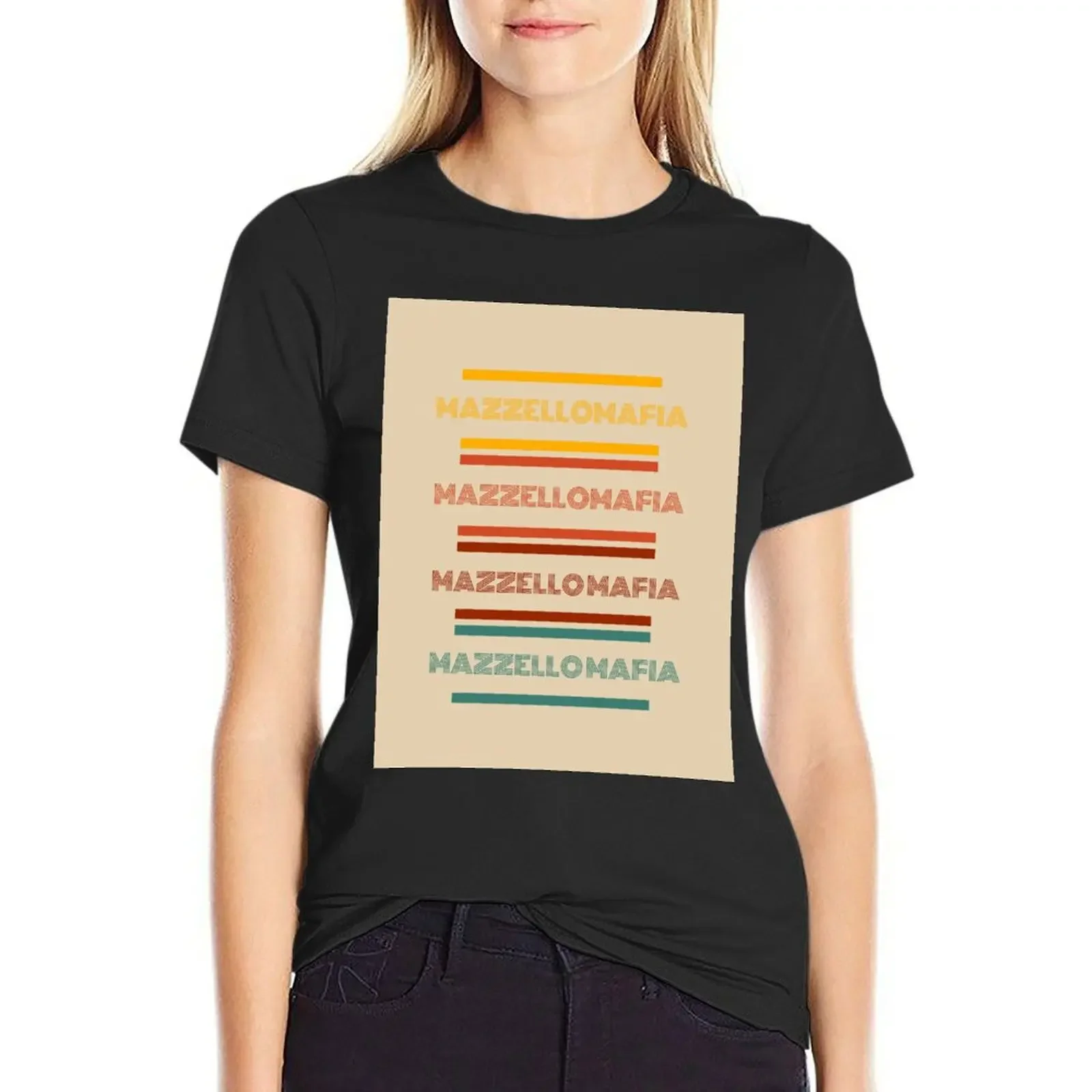 

colored mazzello mafia T-Shirt quick-drying lady clothes vintage heavyweights t-shirt dress for Women plus size sexy