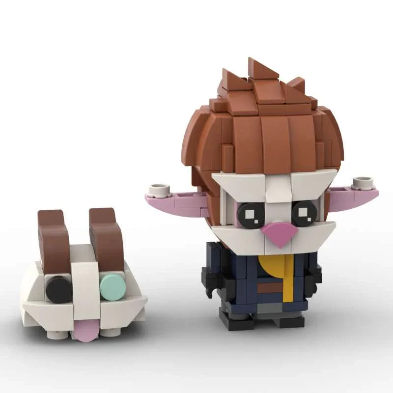معركة مدينتين Moc Brickheadz Arcane Series Jinx Vi Ekko Chilko اليدوية بنة صغيرة نموذج جمع مجموعات الالعاب هدية