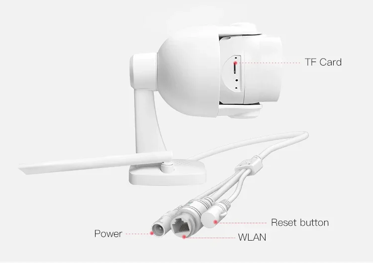 VStarcam CS65-X5 Wireless AI Humanoid Detection Cloud Storage CCTV Security Camera Full Color Night Vision 5X Zoom PTZ Camera