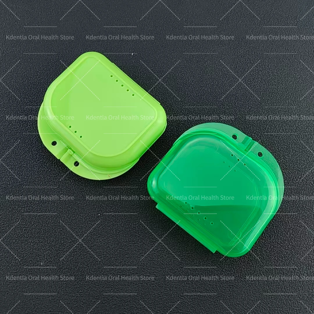 50Pcs Multiple Colors Mini Denture Storage Box Tooth Retainer Case Denture Plastic Box Oral Hygiene Supplies Orthodontic