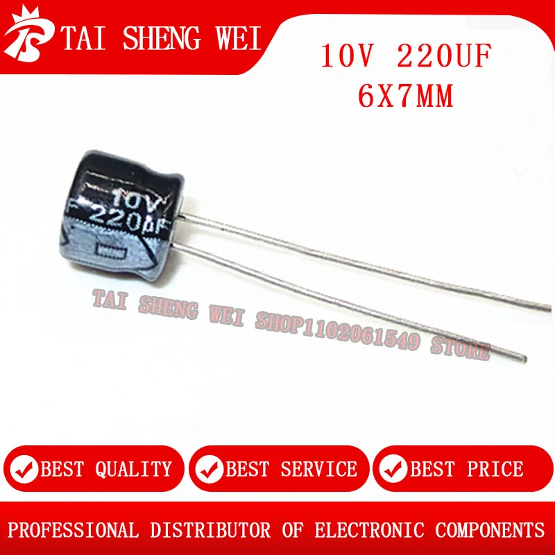 20pcs Aluminum Electrolytic Capacito 10V 47UF 10V 100UF 10V 220UF 10V 330UF 10V 470UF 680UF 10V 1000UF 10V 2200UF 3300UF 4700UF