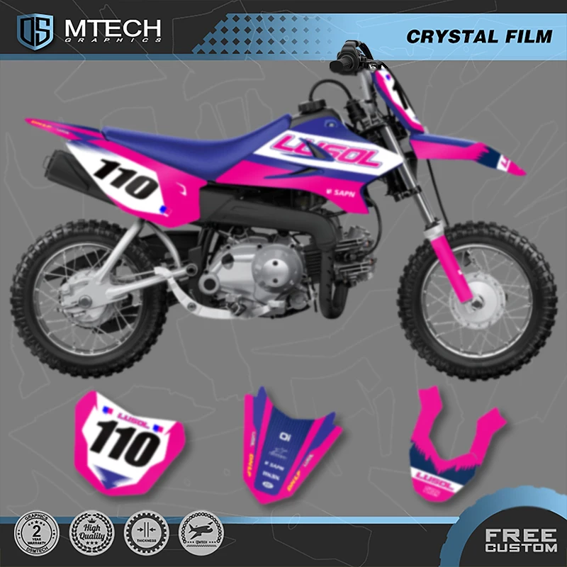 

DSMTECH Custom Team Graphics Decals Stickers Kits For YAMAHA TTR50 2006-2014 2015 2016 2017 2018 2019 2020 2021 004