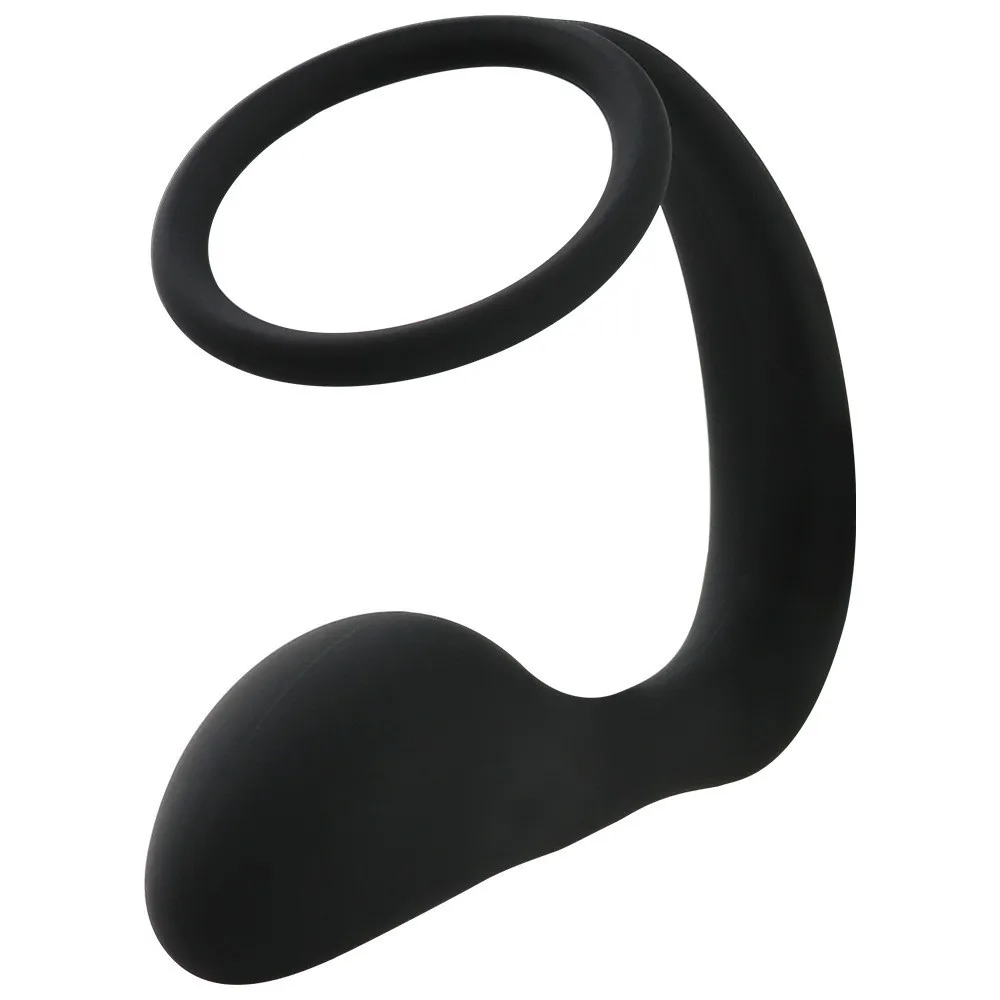Silica Gel Lock Ring Penis Ring Prostate Massager Adult Sex Toys for Men Back Court Beads Male Butt Plug Couple Sharing Cock - view 4