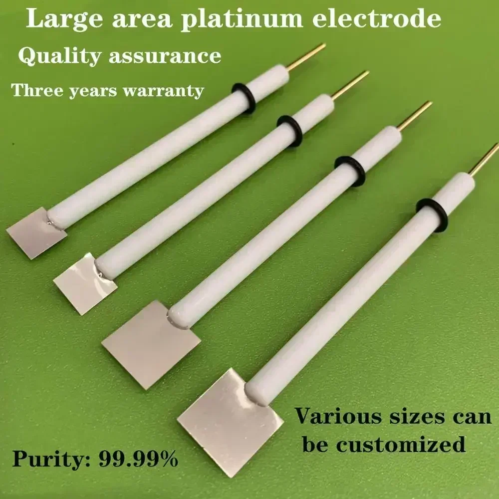 10x10x0.1mm Platinum Auxiliary Electrode, 99.99% Pure Pt Counter Electrode Custom Size Available