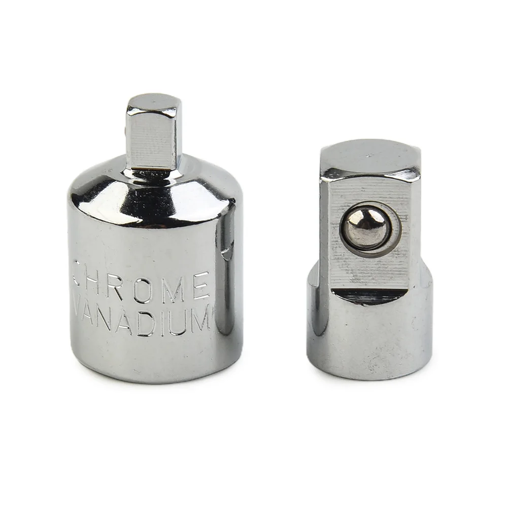 2PCS Socket Ratchet Wrench Converter Reducer Adapter 1/2\