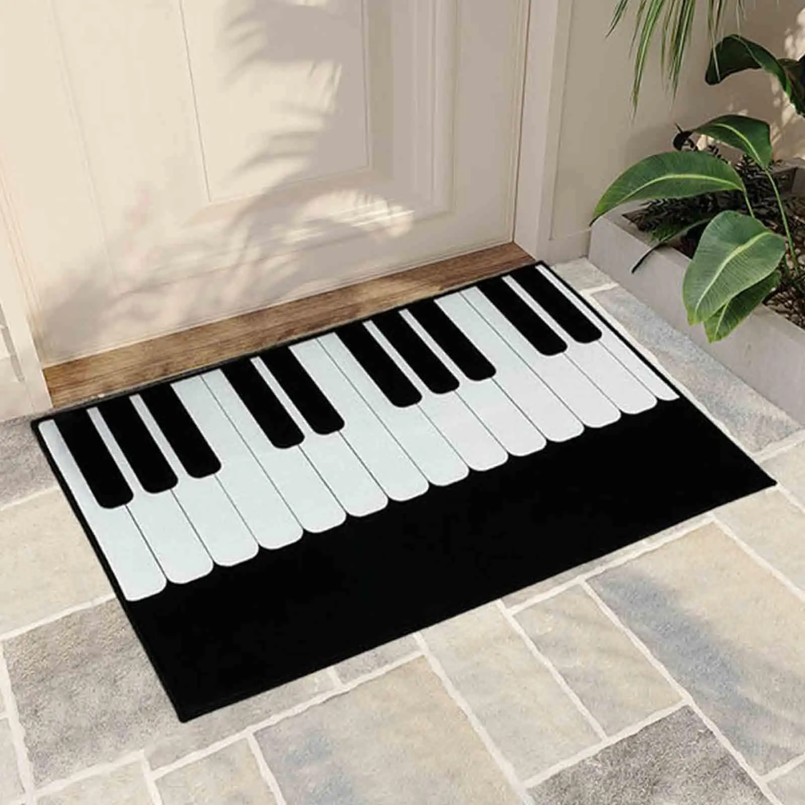 

Piano Keys Door Mat, Musical Instrument Carpet Home Decor Comfortable Indoor Door Mat Doormat for Bathroom Entrance Indoor
