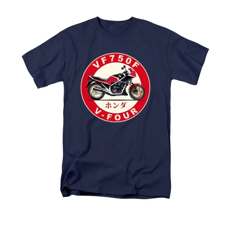 

Honda 2026 New Hot Men's and Women's T-shirts Summer New VF750F Racing Motorcycle Riding Off-road Enthusiasts Retro Top