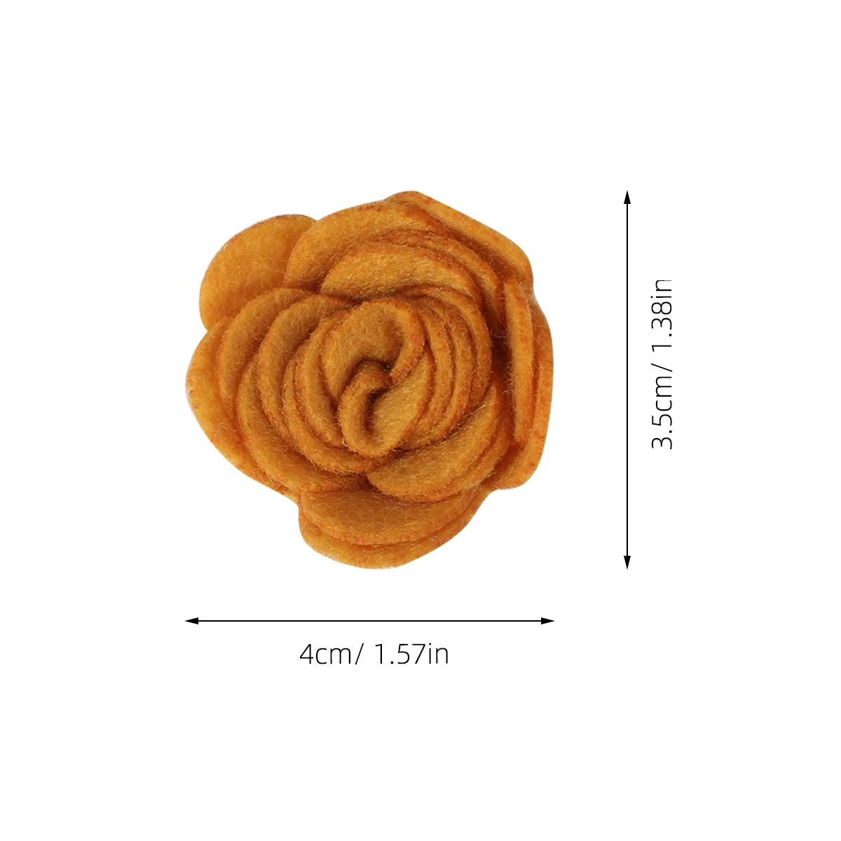 

20 PCS Felt Rose Accessories Mini Assorted Flowers Decoration Fake Roses Cloth Scrapbooking Supplies Decorative