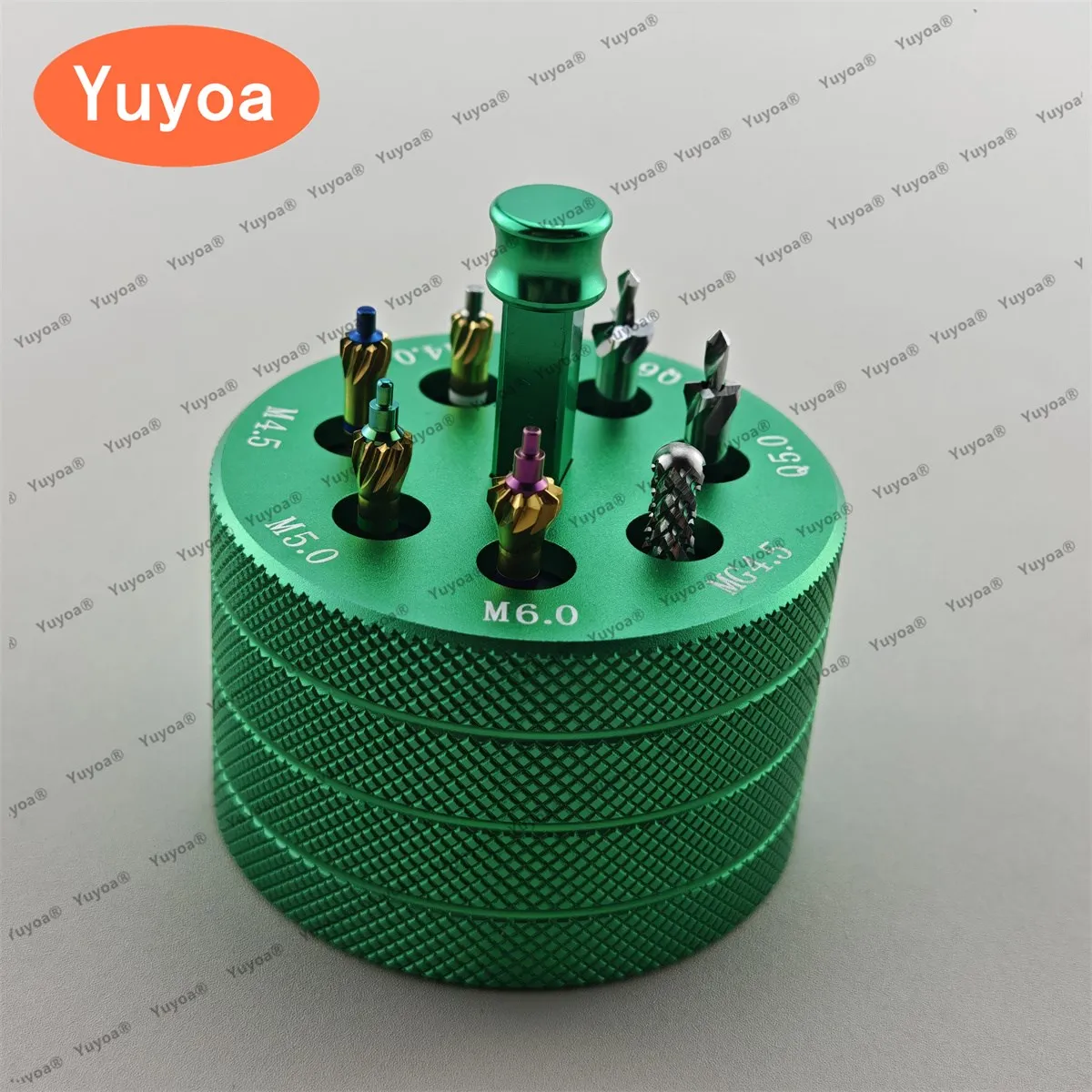 

7 шт./компл., зубной имплантат, костной профилер, шлифовальный бор, хирургический инструмент с пилотной дрелью, контурные сверла, триммер, коллекторный комплект