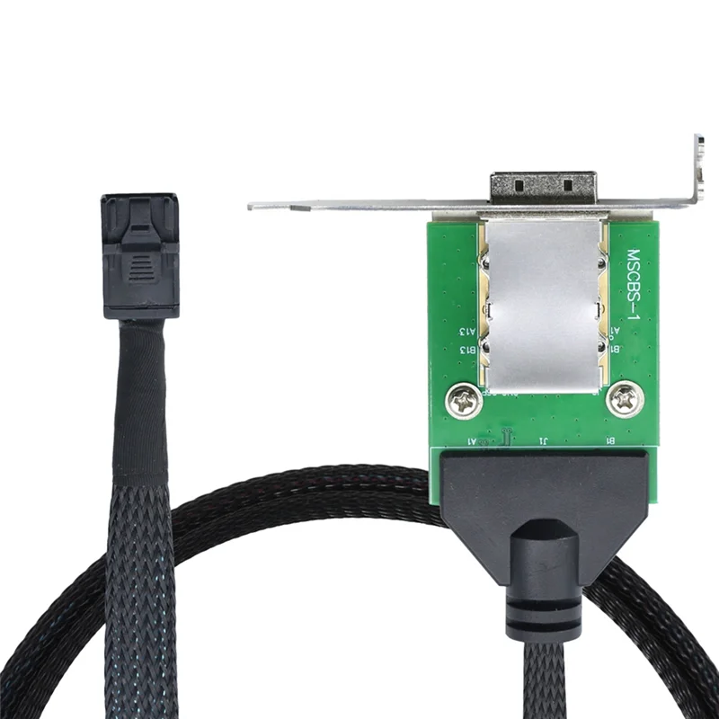 External Mini SAS HD SFF-8088 26P PCBA Female Adapter With Low Profile Bracket To SAS SFF-8643 12Gbps External 100-Ohm-N33R