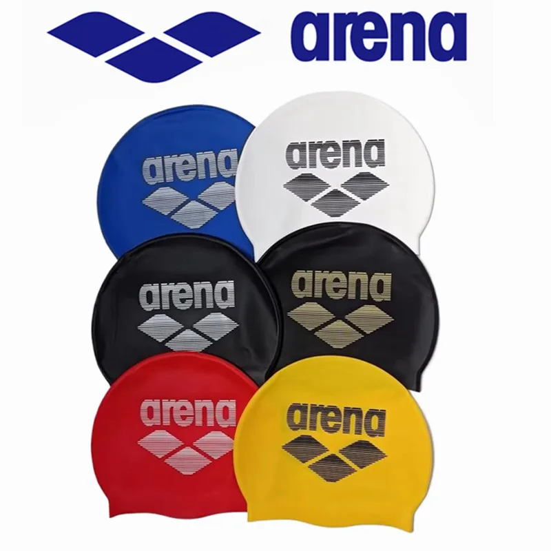 

ARENA Fashionable Waterproof Silicone Swimming Cap Professional Training Unisex Competition Swimming Cap
