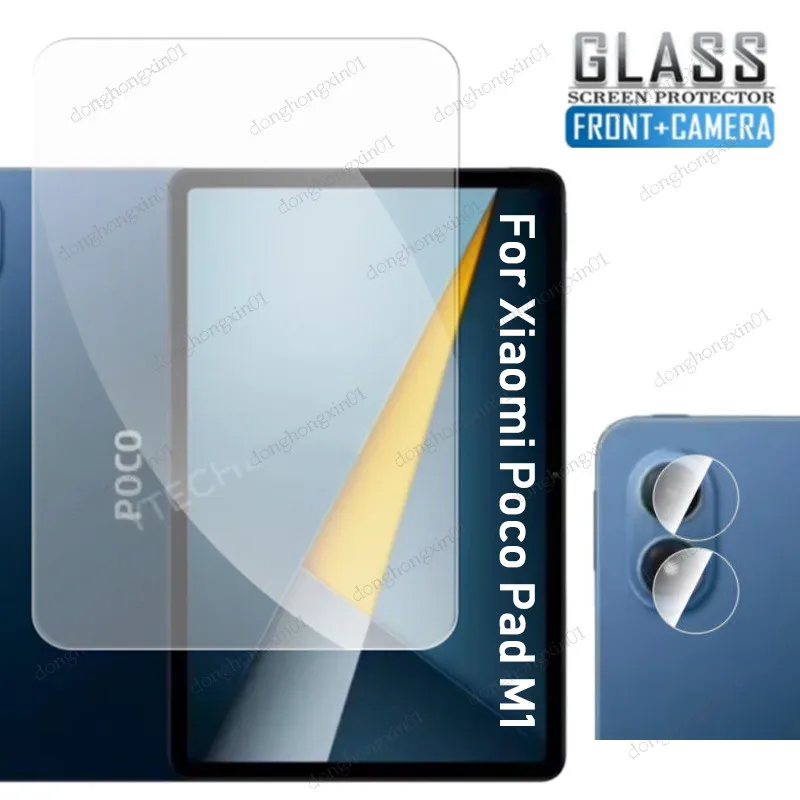 Tempered Glass Film for Xiaomi Poco Pad M1 2025 HD Clear Anti Scratch Screen Protector Camera Film For Redmi Pad 2 Peo 12.1 2025
