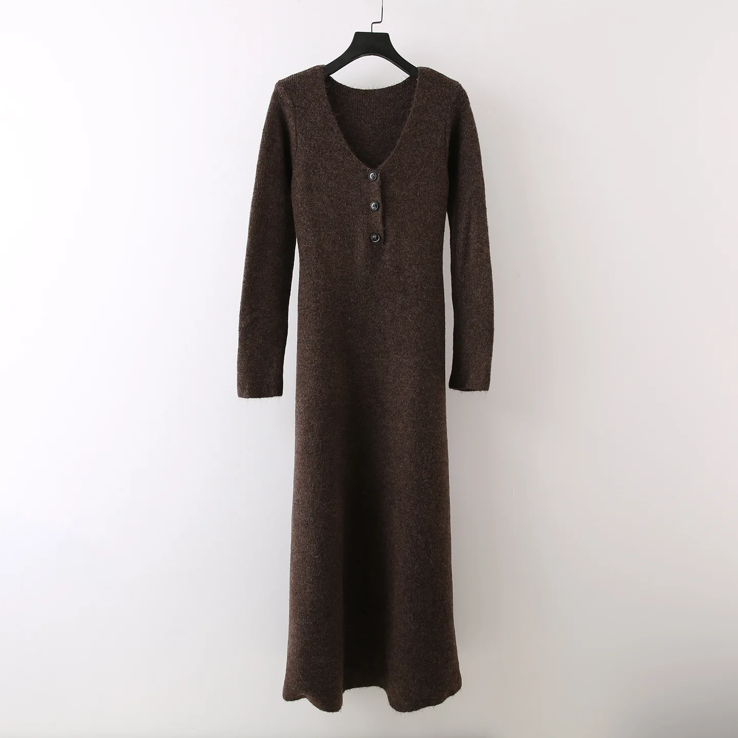 Greenora French Chic Loose Knit Maternity Dress Women Autumn Winter Thick Long Sleeve Sweater Dress with Matching Shawl