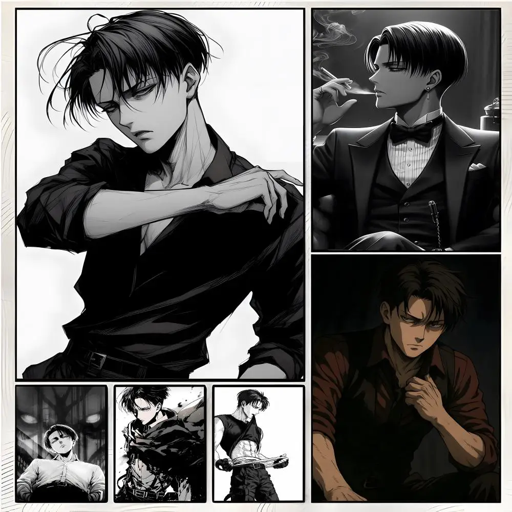 Anime Character A-Attack On Titan Levi Poster Superior Home Space  Indoor Decorative Art & Home Decor
