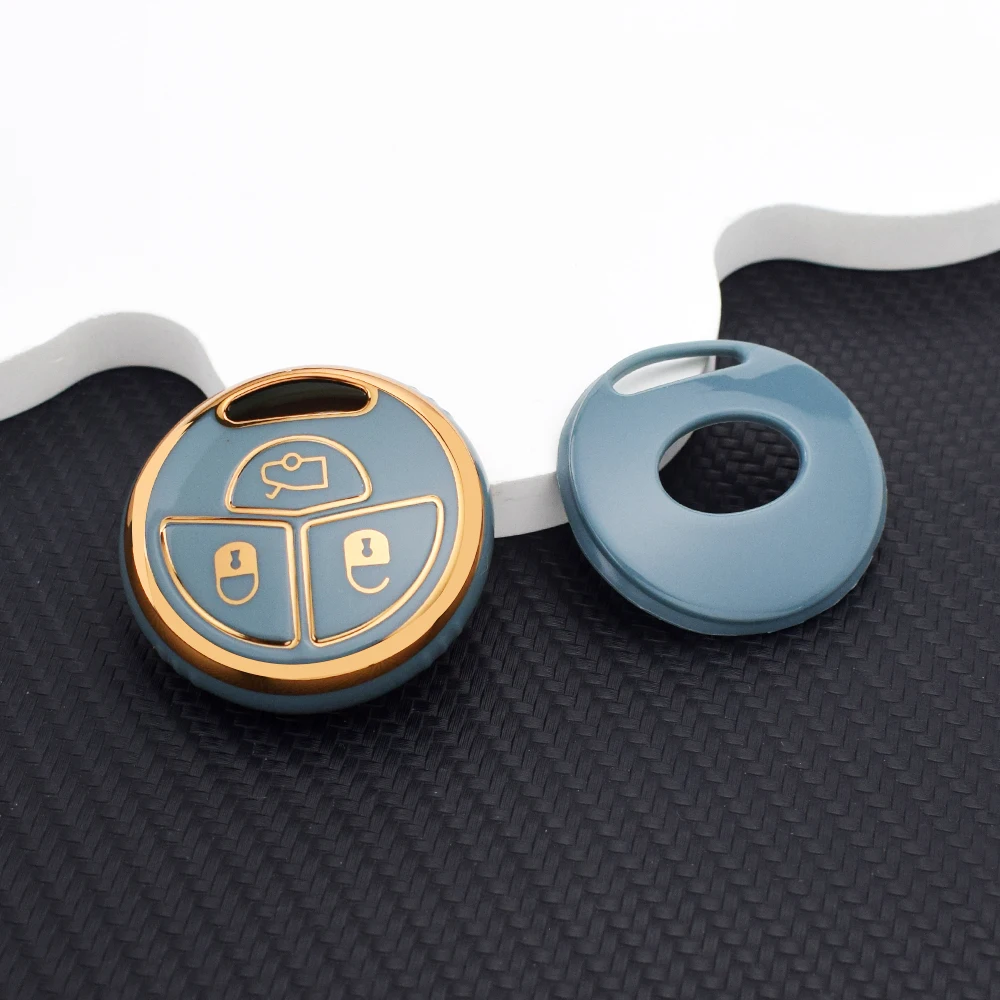 Soft TPU Key Cover for Toyota Vios NPC93 Altis Corolla Prius Corolla RAV4 Malaysia Round Key Southeast Asia Key Case Key Rings