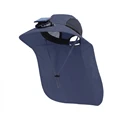 Dark blue solar fan