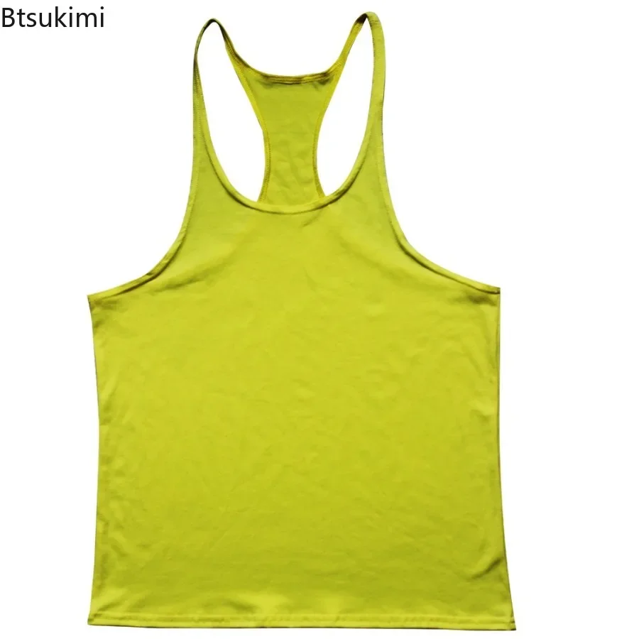 Men's Sleeveless Sweatshirt Singlets Gym T-shirts Suspenders Man Top for Fitness Vests Bodybuilding Shirt Stringer Clothing Vest