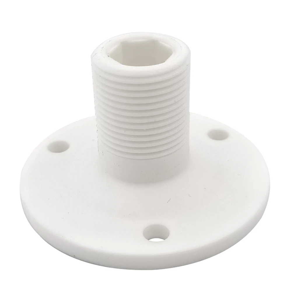 1pc 25mm Antenna Base Mount Male Thread Marine Antenna Base Mount Nylon Antenna Base Mount Boat Parts Deck Cabin Hardware