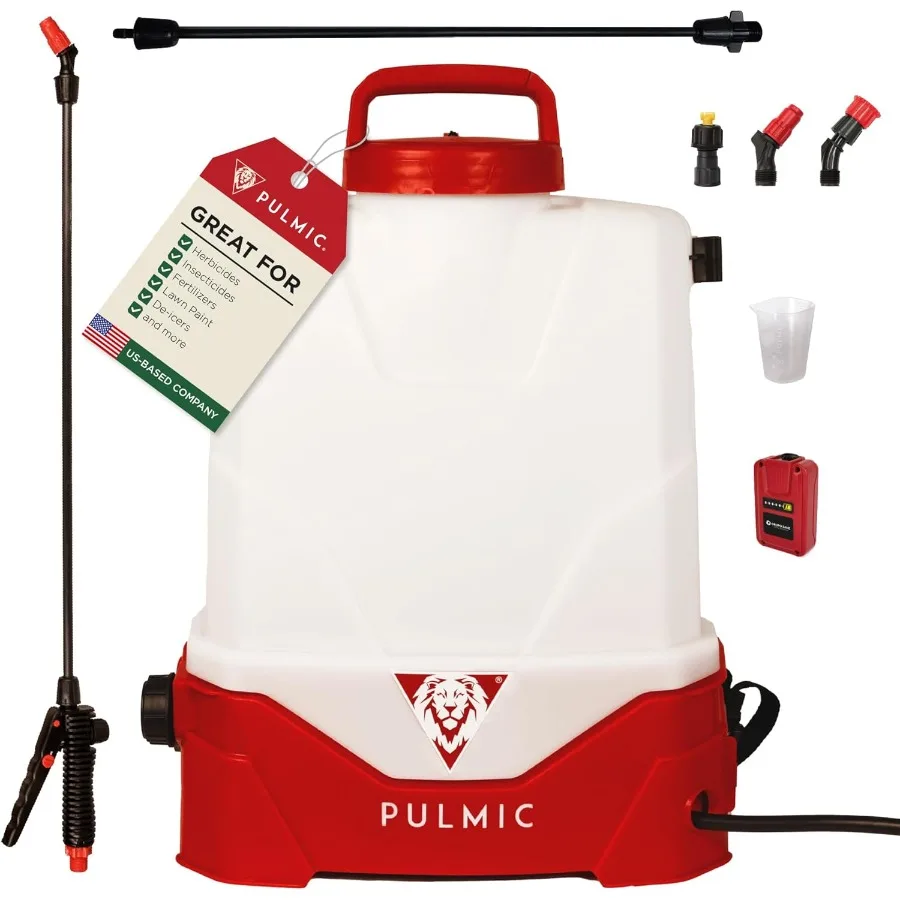 

Battery-Powered Electric Backpack Sprayer 4 Gallon for Lawn Garden Farm with Adjustable Pressure High-Performance Pump Lithium