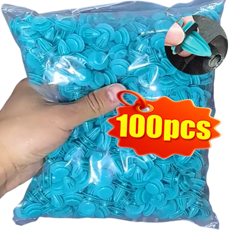 Auto Fasteners Rivet Bumper Clips Fasteners Interior Trim Fasteners Eco-Friendly Door Panel Clips Sealing Rings 100 Pcs/20 Pcs