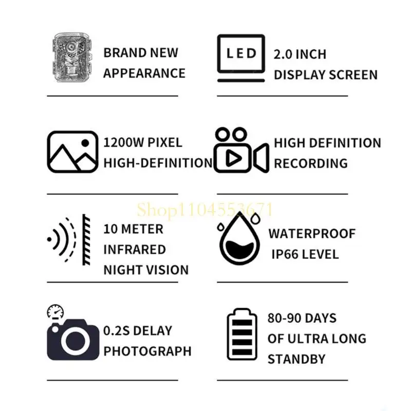 Best Seller High Definition Infrare Hunting Camera Perfect for Home Use DL006 Animal Sensing Tracking Cameras Wildlife Scouter