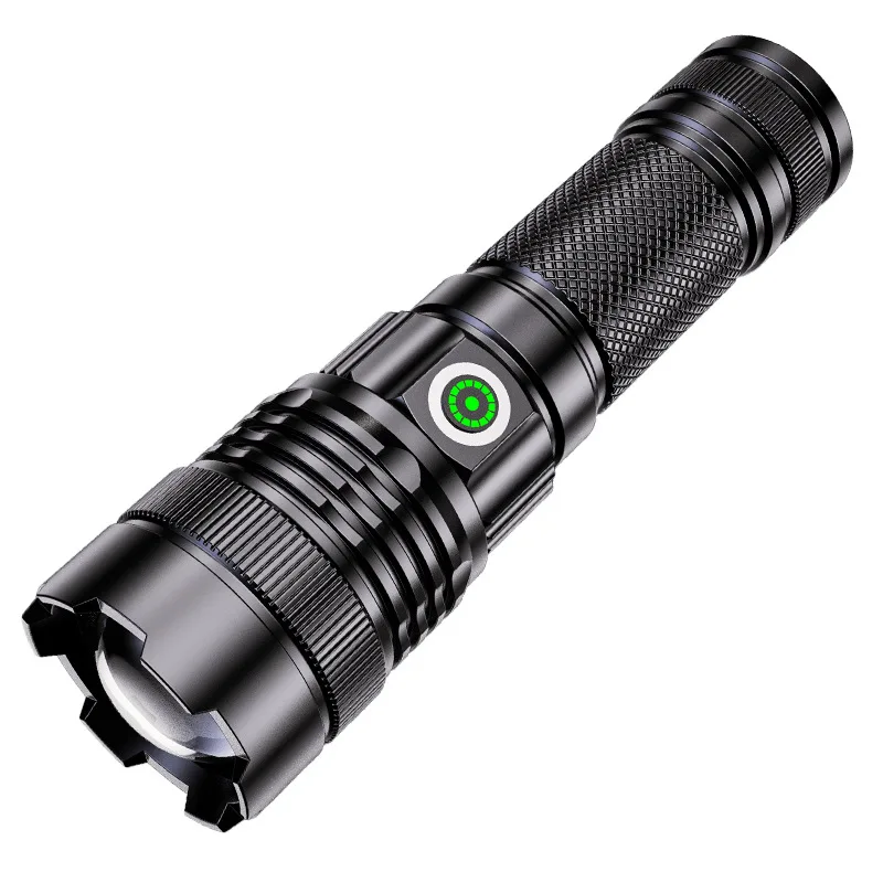 30W LED Laser blanc longue distance gradation continue Zoom Super lumineux batterie intégrée lampe de poche à lumière forte