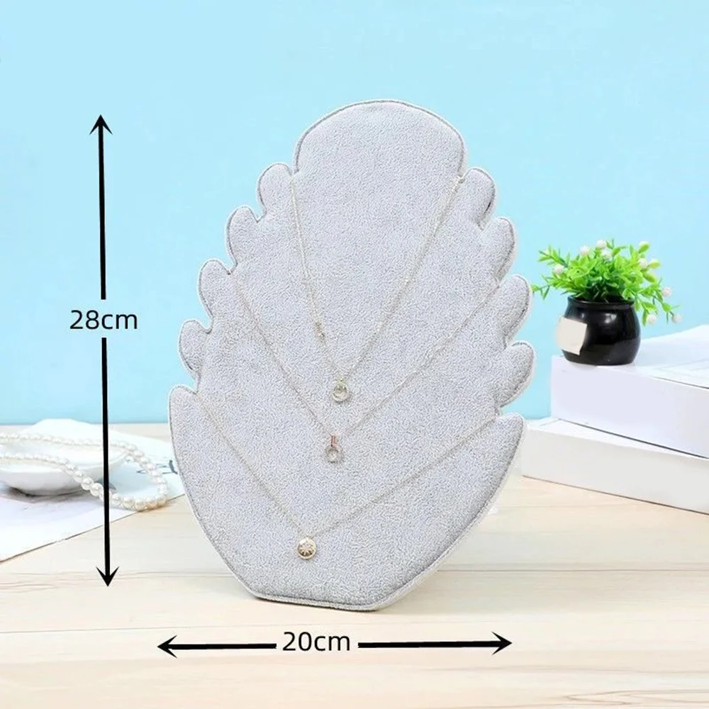 Jewelry Display Stand Flame Plate Necklace Display Stand Organizing Fashion Accessory Holder for Jewelry Necklaces Storage