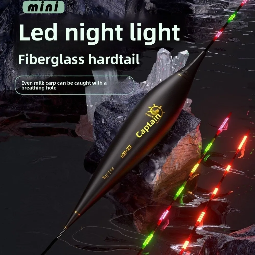 

High Sensitivi Led fiberglass Hard Tail Night Glow Fierman's Float Color Changing Electronic Day Night Dual Use Luminous Buoy