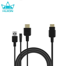 Huion 3-in-1 Cable CB02 for GT-156HD V2 GS1561/Kamvas 16 Graphics Tablet Monitor Pen Display