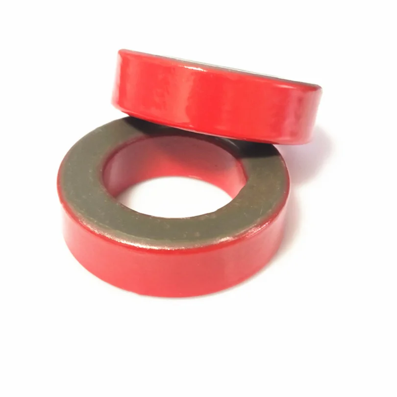 T106-2 Iron Ferrite Toroid Cores 27*14*11 mm For Inductors Iron powder Core Red Ring Low permeability