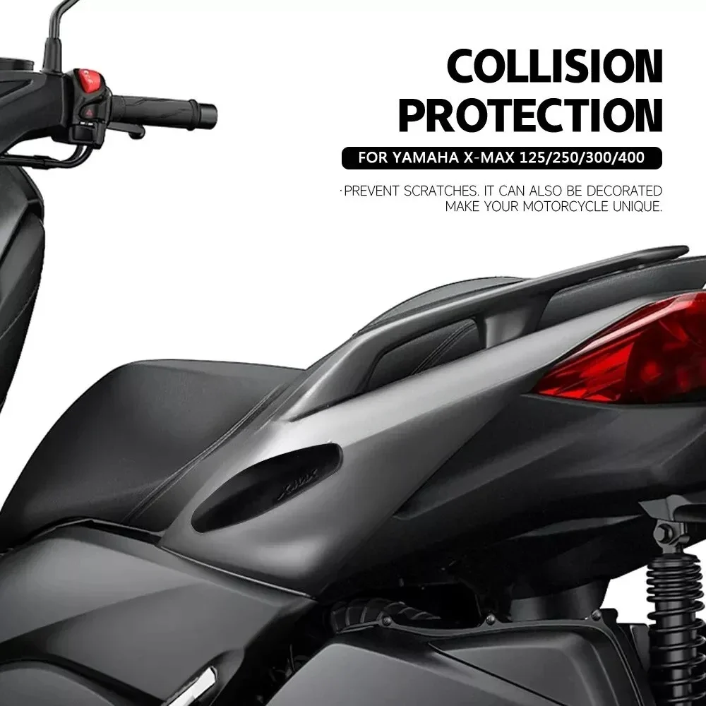 New For Yamaha XMAX 125 250 300 400 Anti Scratch Sticker Black Side Protective Strips Moldings