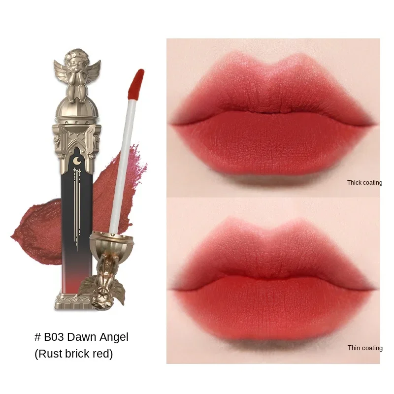 Cy Flower Know Feather Lip Lacquer Matte Lipstick Velvet Lip Mud Light and Long-Lasting White Free Shipping