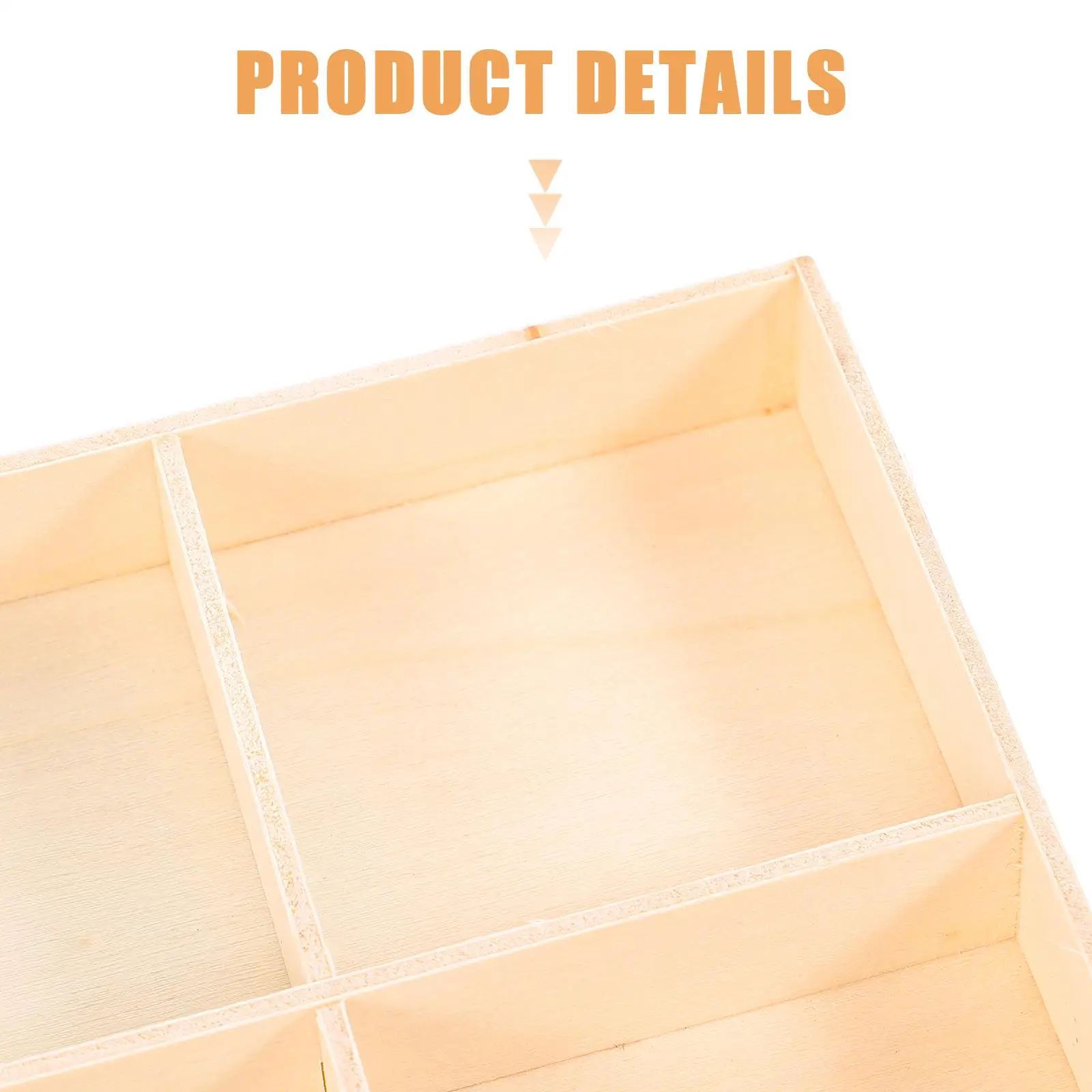 

Wooden Jewelry Box 9 Grids Storage Tray Rings Earrings Necklaces Watches Keys Accessories Decorative ganizer Dish Retro Style