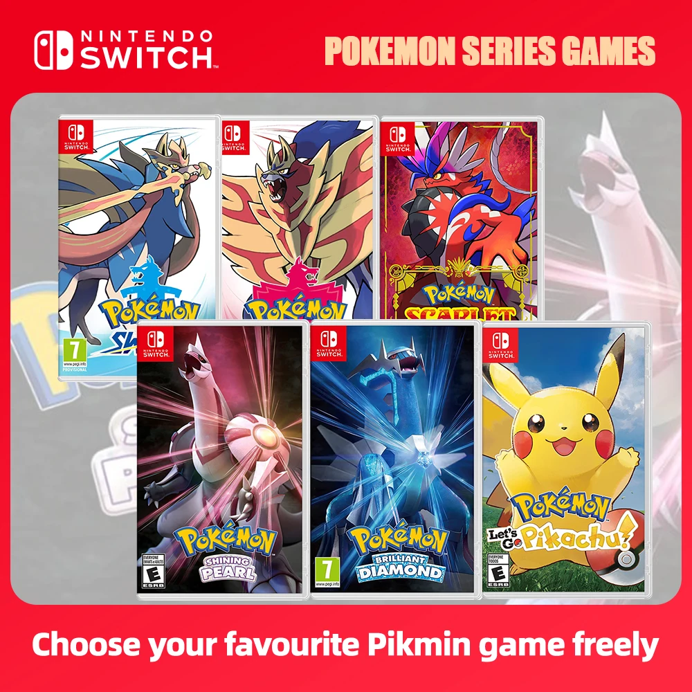 Pokémon Series Nintendo Switch Game Card Pokemon Pearl Diamond Sword Shield Pokémon Arceus Scarlet Violet Physical Game Card